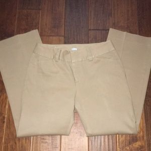 GAP khakis. Stretch fabric. Size 8 ankle.